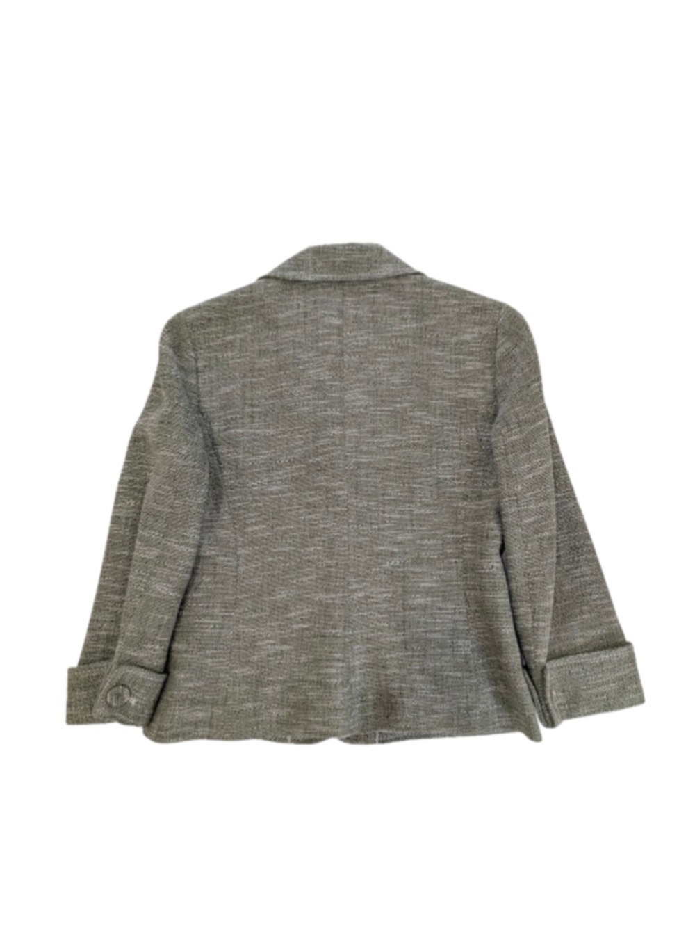 Ann Taylor Sage Green Women Textured Blazer Petite 8 Office Siren Old Money Chic - Picture 6 of 11
